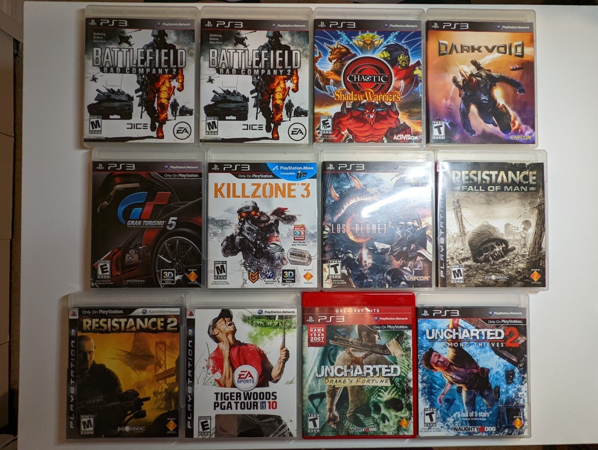 Sony PlayStation 3 (PS3) - LOT OF 12 GAMES - Some Complete / Some
