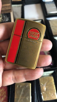 1941 Brushed Gold Lucky Strike Zippo Lighter - US Shipping | eBay