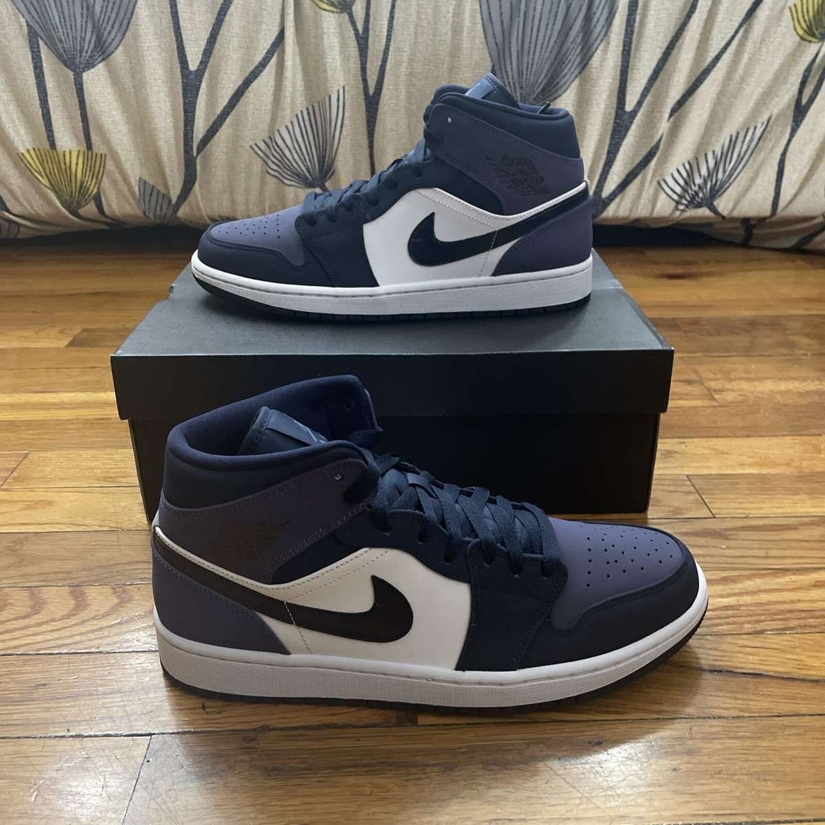 2019 Air Jordan 1 Mid “Obsidian Sanded Purple” Size 9.5M Lightly