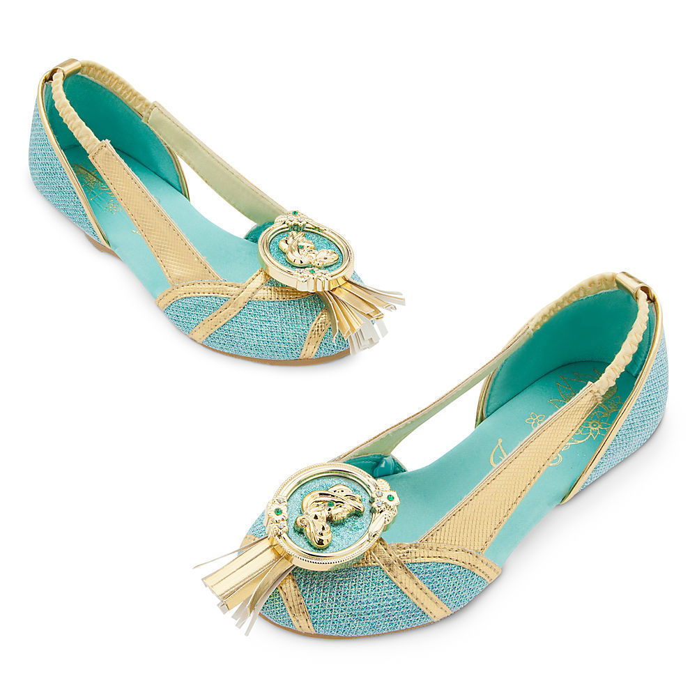 Disney Store Aladdin Princess Jasmine Costume Dress Shoes Girl