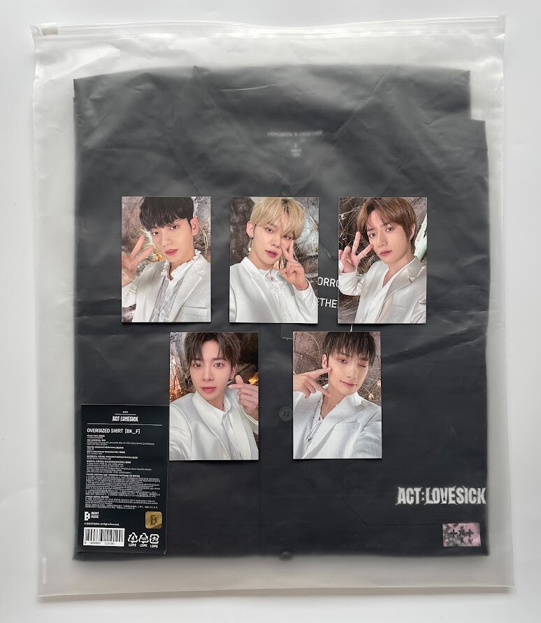 TXT World Tour Act Love Sick Japan POP UP Official Oversized Shirt