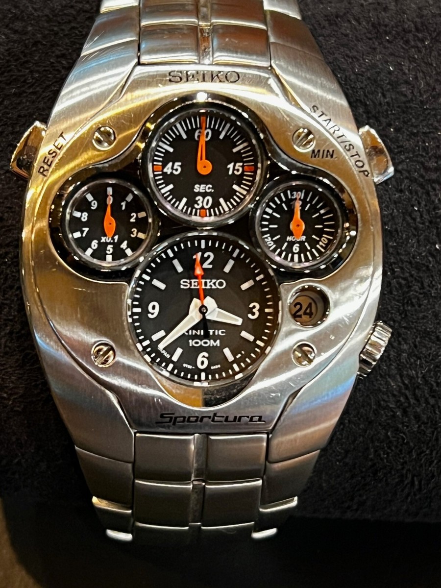 Seiko Sportura SLQ017 Kinetic Men's Watch 9T82-0ADO Limited