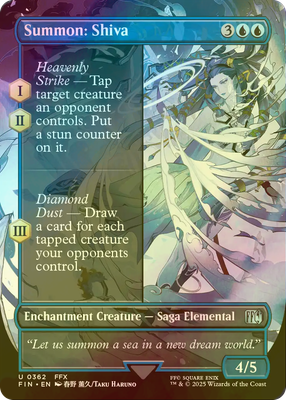 MTG FOIL Summon: Shiva (Full Art ) English | eBay