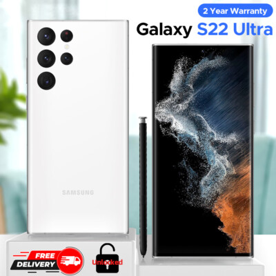 NEW SEALED Samsung Galaxy S22 Ultra SM-S908U1 256/512GB Fully