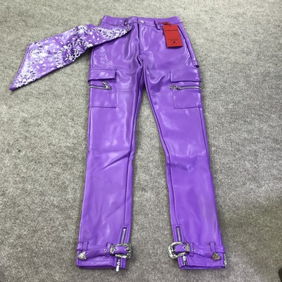 Guapi Pants Mens 28 Limited Edition Faux Leather Cowboy Buckle