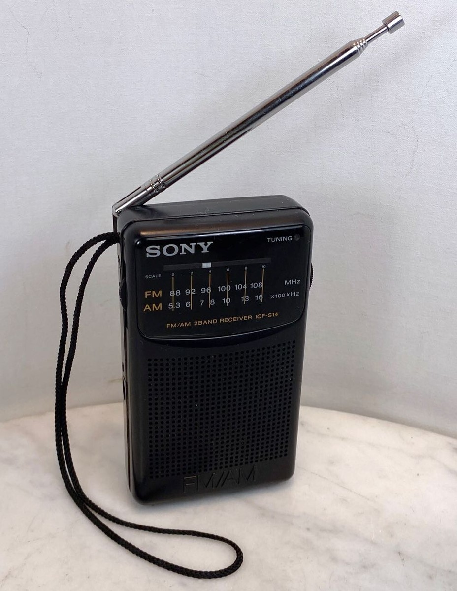 SONY Portable Pocket FM AM Radio. ICF-S14 Works Great | eBay