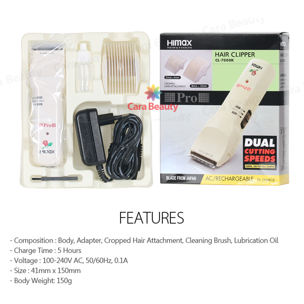 HIMAX Rose Professional Hair Clipper CL-7000K / Blade from Japan