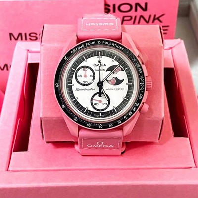 OMEGA x swatch Bioceramic MoonSwatch MISSION TO THE PINK MOONPHASE