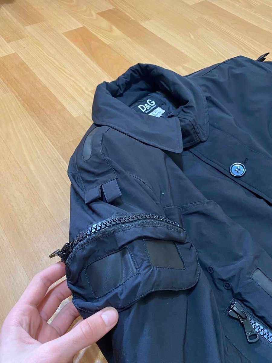 Dolce Gabbana 00s Vintage Nylon Men's Multipockets Jacket Size L