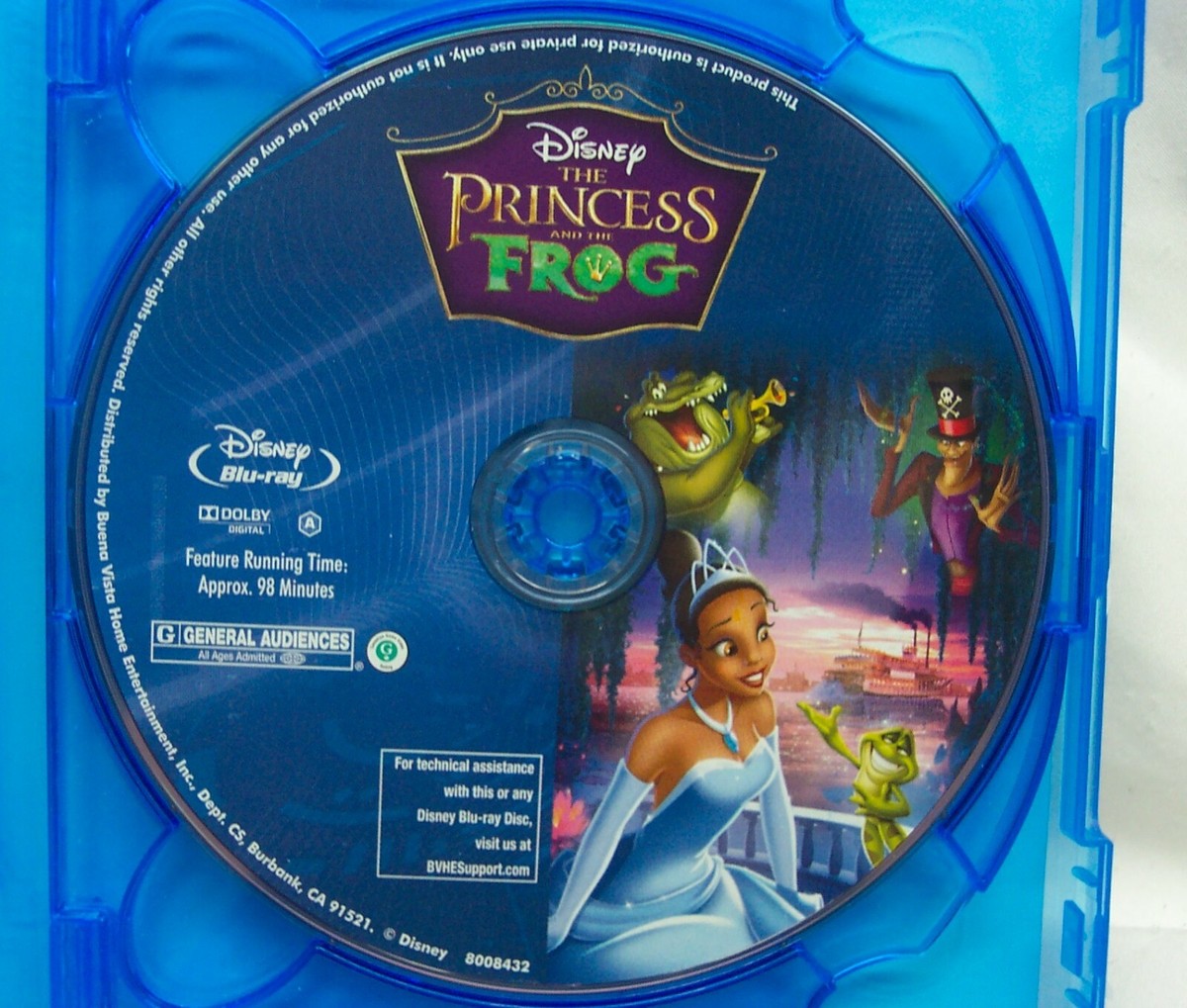 Walt Disney The Princess and the Frog Blu-ray Digital Copy DVD