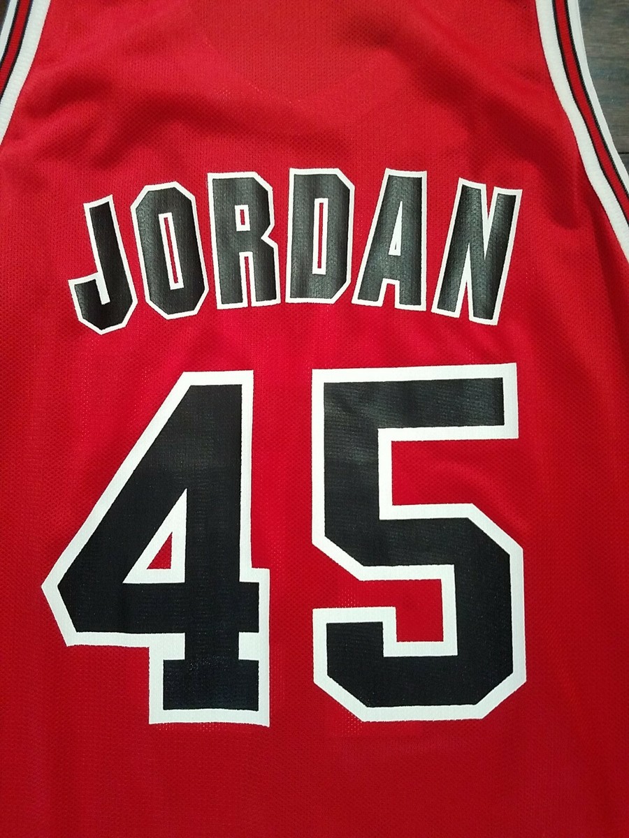 RARE!! Michael Jordan #45 Chicago Bulls NBA Basketball Champion