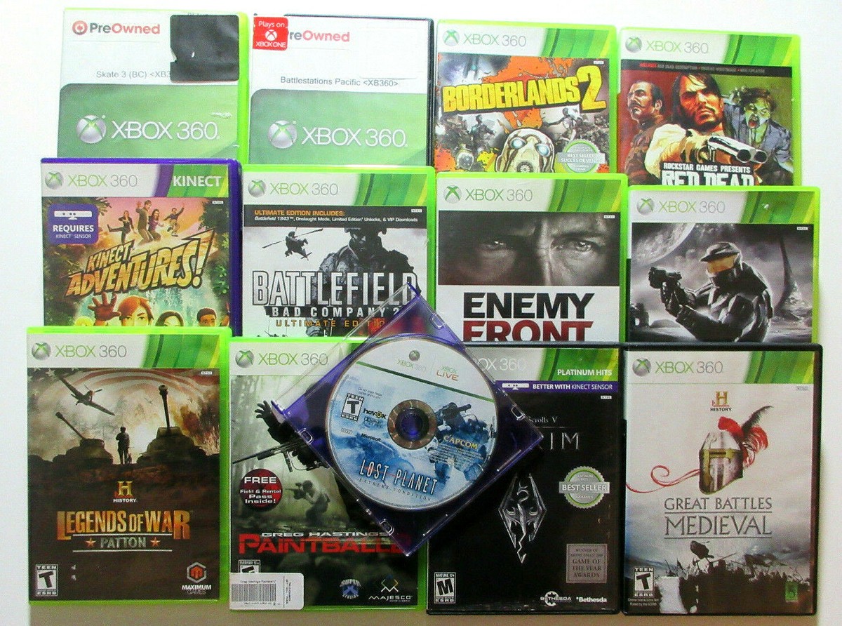 XBOX360 13 Games Lot Used ( xbox 360, video games, disc, bundle