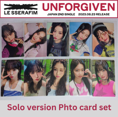 LE SSERAFIM Japan UNFORGIVEN Solo version Photo card set | eBay