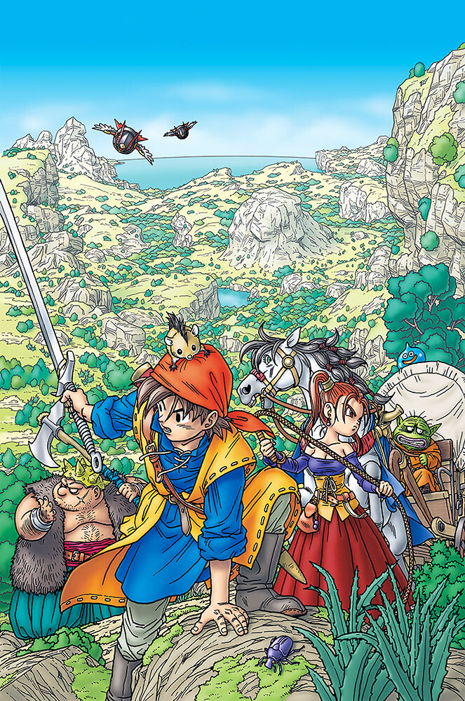 Dragon Quest VIII Nintendo DS 3DS Warrior Premium POSTER MADE IN