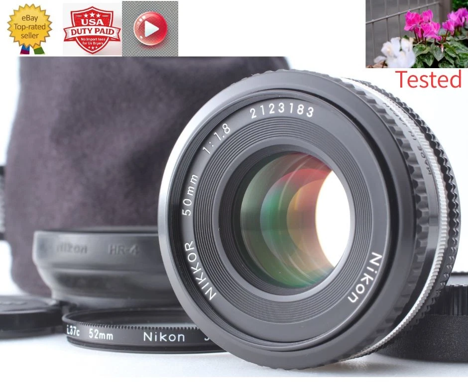 Nikon AI-S f/1.8 Camera Lenses 50mm Focal for sale - eBay