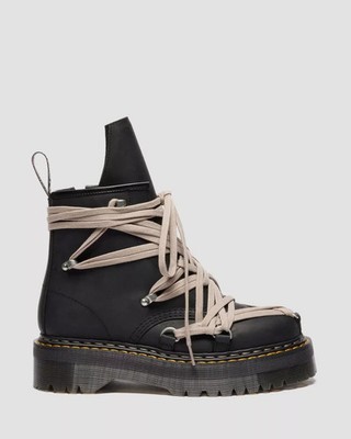 DR. MARTENS X RICK OWENS FW25 1460 QUAD SOLE MEGALACE BOOT OILY