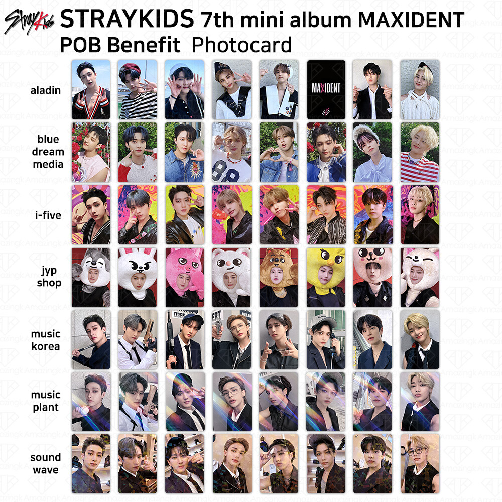 Stray Kids 7th Mini Album Maxident POB Photocard Aladin JYP