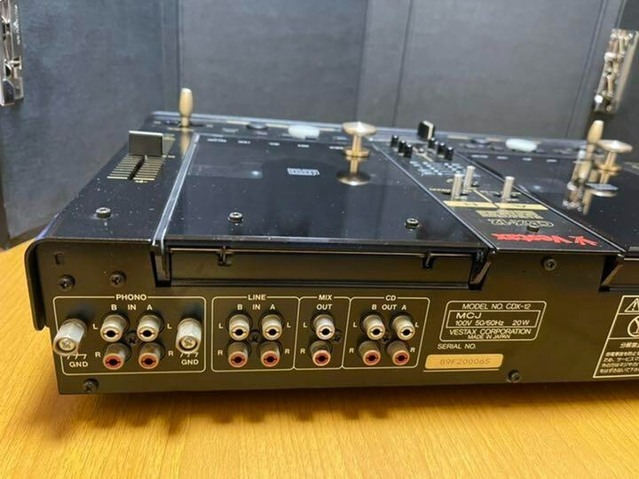 Vestax CDX 12 Professional CDJ Mixer Dual CD Player Black W