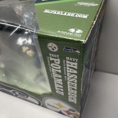 McFarlane Toys NFL 2pack Troy Polamalu Steelers Matt Hasselbeck