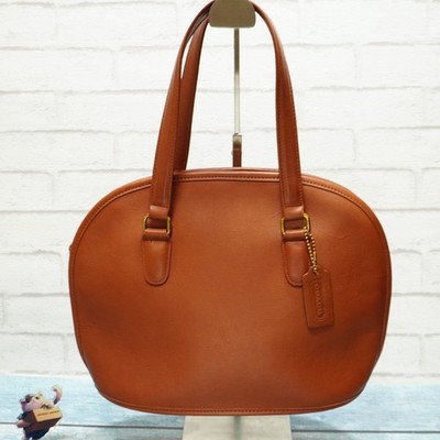 Coach Old Vintage Bowling Handbag 9958 Leather City Bag light