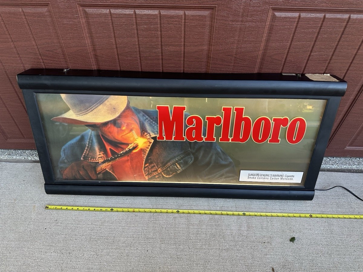 Vintage Marlboro Commercial Lighted Sign (48” X 22”) | eBay