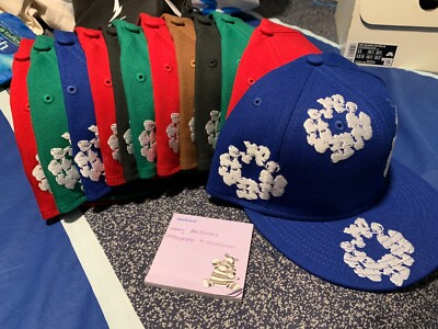 Denim Tears New Era Cotton Wreath Fitted Hat ComplexCon 7 1/4 3/8