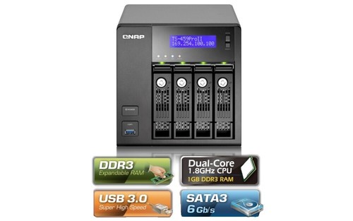 QNAP TS-420 4 Bay NAS **NOT WORKING** - PARTS ONLY - NO HDDs Black