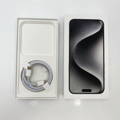 Apple iPhone 15 Pro Max - 256GB - White Titanium (Unlocked) - Open