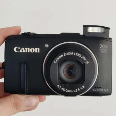 Canon Powershot SX280 HS Black 12.1MP 20x Zoom Digital Camera | eBay