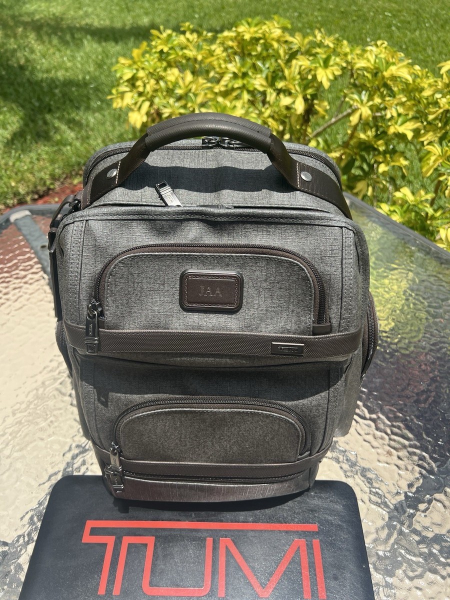 Tumi Alpha 2 T-Pass Brief Pack Backpack Earl Gray EUC Discontinued
