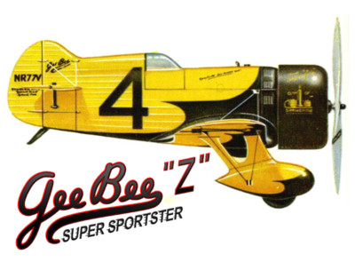 Model Airplane Plans (UC): Gee Bee Z Super Sportster 30½