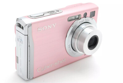 Pink Sony Cyber-shot DSC-W80 7.2MP CCD Vintage Digital Camera