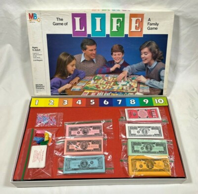 Vintage (1985) THE GAME OF LIFE Family Board Game MILTON BRADLEY