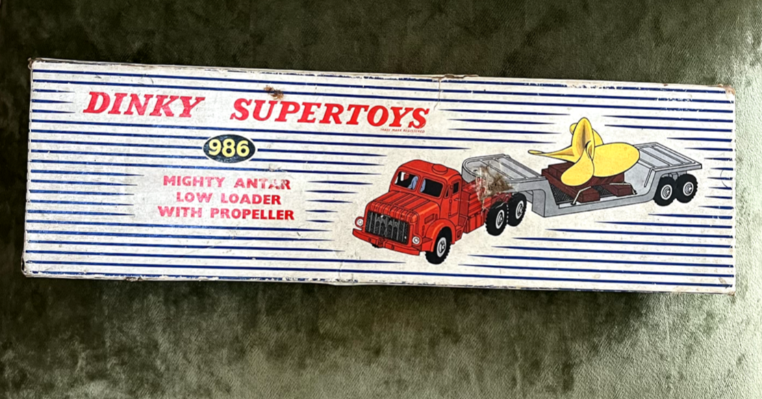 Dinky SuperToys No. 986 Mighty Antar Low Loader w/Propeller VGC in