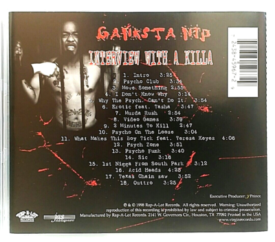 CD) Ganksta Nip – Interview With A Killa , OG Press, 7243 8 45967