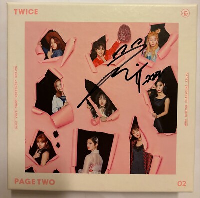 TWICE [PAGE TWO] Autographed Signed Album MWAVE Member Select | eBay