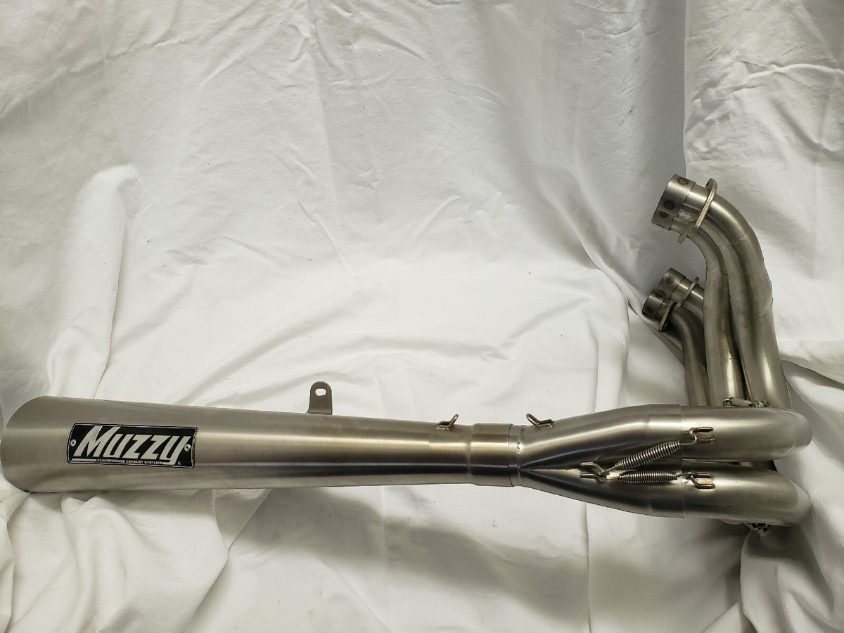 06-24 Ninja Zx14 Zx14r Muzzy Full Exhaust System Sidewinder Pro