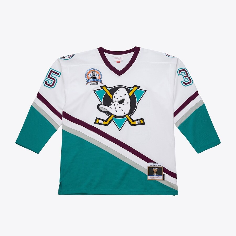 Anaheim Ducks Jean-Sebastien Giguere Mitchell & Ness White NHL