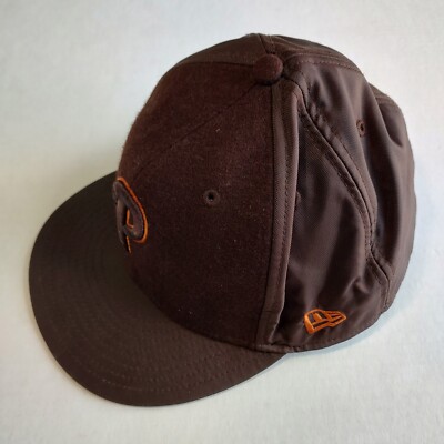 Philadelphia Phillies Hat Fitted 7 5/8 Brown Felt Canvas New Era