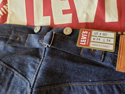 LEVI'S 1890 501 xx LVC Vintage Clothing Selvedge 1937 1947 Men's