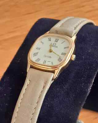 Vintage Omega DeVille 591.0281 Cal 1450 Gold Qz Women's Watch | eBay