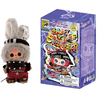 2025 SDCC Exclusive Baby Three Street Hyper Vinyl Plush PURPLE Box