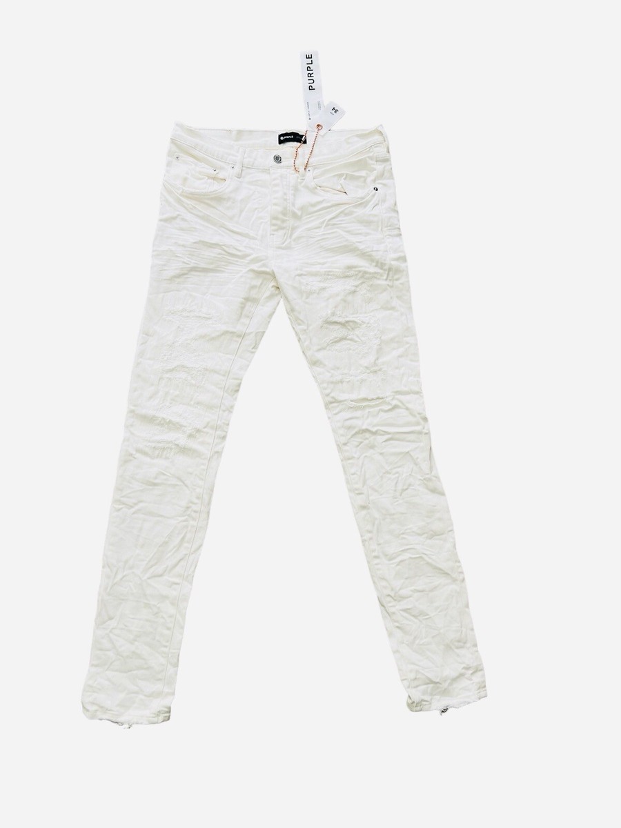 Purple Brand Jeans Mens Slim Fit White P001 $265 Size 34/32 | eBay