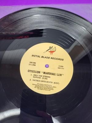 Obsession - Marshall Law 1983 US Vinyl, Metal Blade Records W