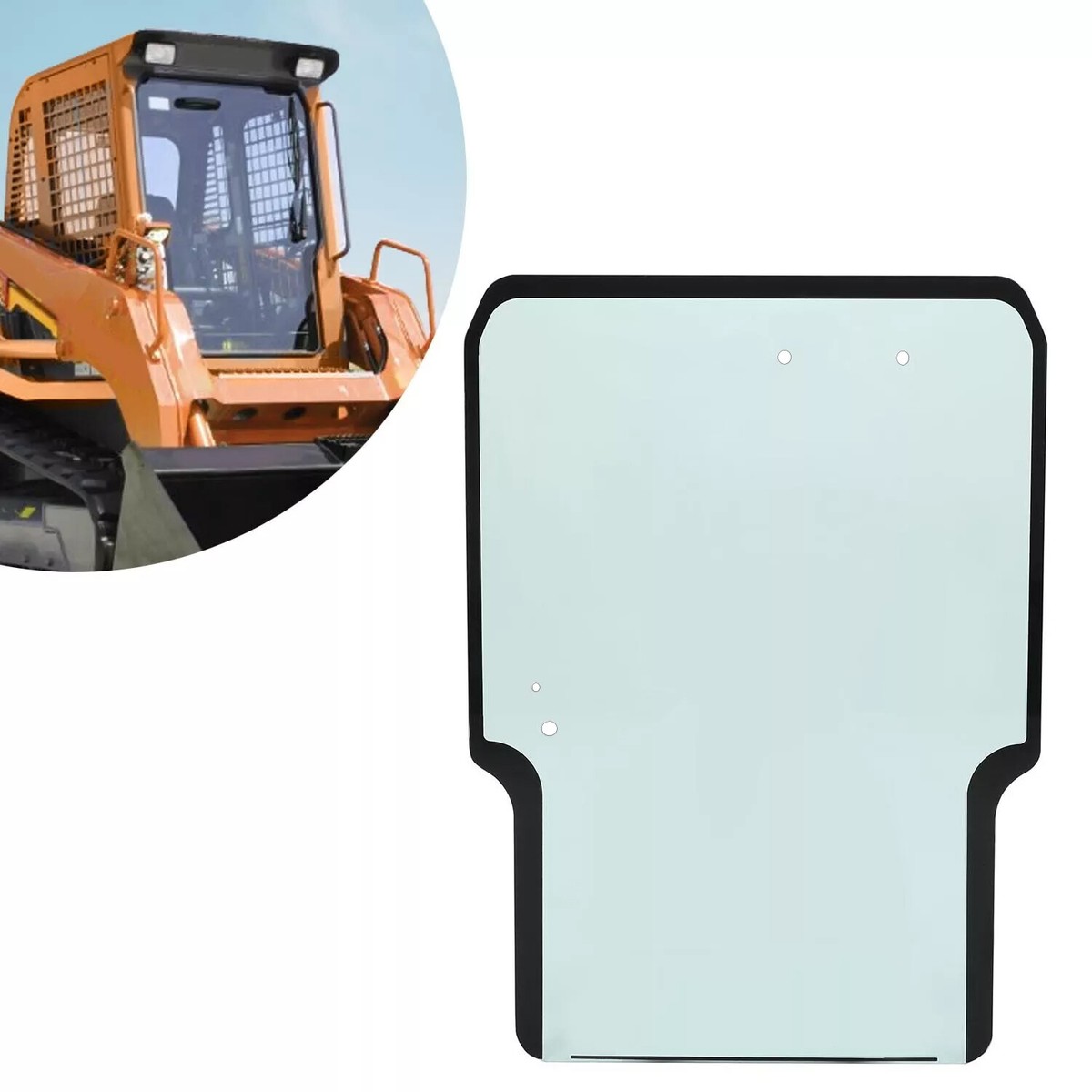 Door Glass Windshield For Takeuchi Skid Steer TL8 TL10 TL130 TL140