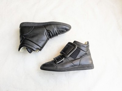 Maison Margiela Clinic Black Men 11 44 Leather High Top Sneaker