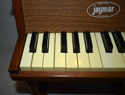 Jaymar Wood Children's Toy Piano 25 Keys 1940's Vintage Working