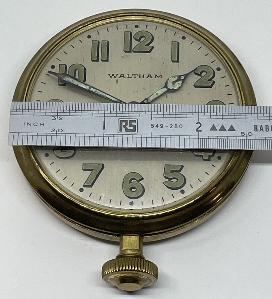 WALTHAM 8-DAY CLOCK / Circa 1933 15 Jewels 37s / For Parts or
