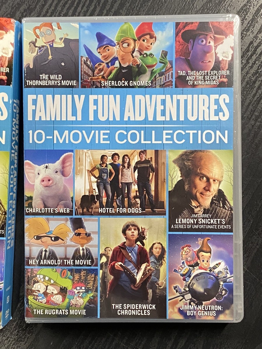 FAMILY FUN ADVENTURES - 10 Movie Collection DVD **SEALED** with