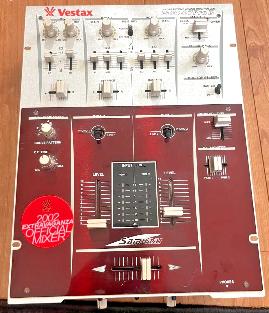 Vestax PMC-07 Pro D Samurai DJ Mixer Professional Mixing